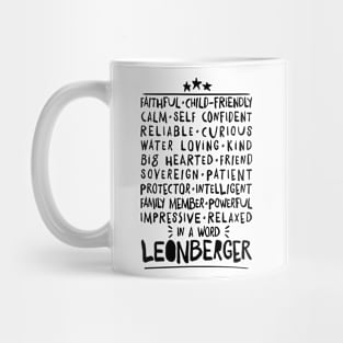 Leonberger Dog Character Traits black Mug